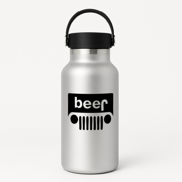 Buy Beer Jeep Parody Decal Sticker Online