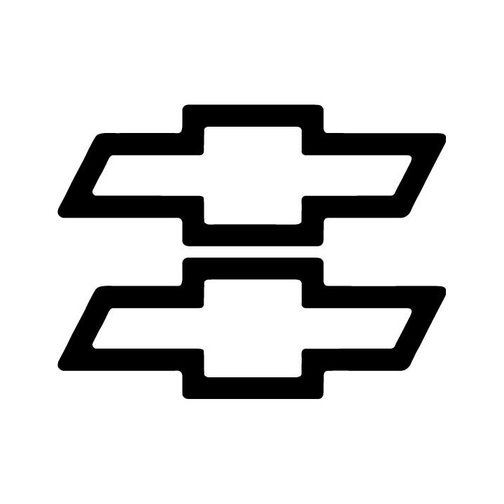 Buy Chevrolet Bowtie Style 3 Decal Sticker Online