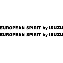 Buy European Spirit By Isuzu Vinyl Decal Sticker Online