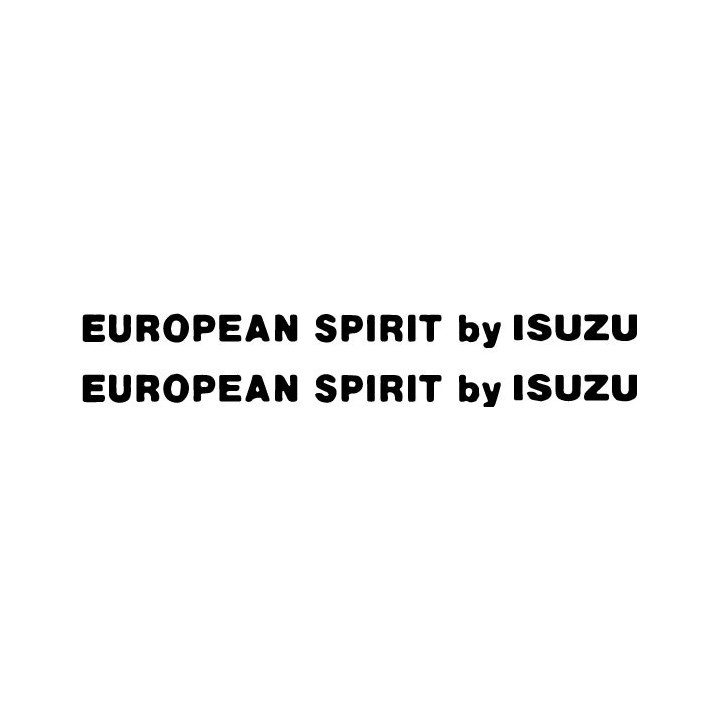 Buy European Spirit By Isuzu Vinyl Decal Sticker Online