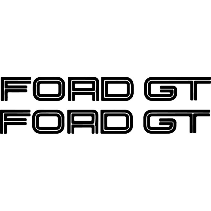 Ford GT Stickers – GT40 Le Mans Heritage Supercar Decals (2-Pack)