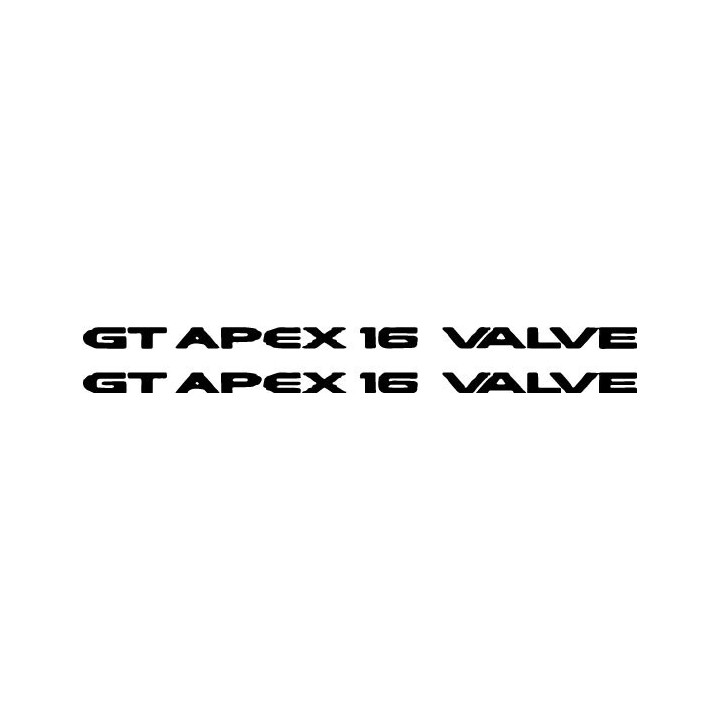 Buy Gt Apex 16 Valve Vinyl Decal Sticker Online