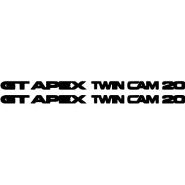 Buy Gt Apex Twin Cam Vinyl Decal Sticker Online