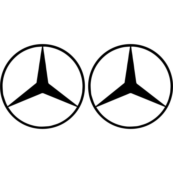 Mercedes-Benz Stickers – AMG C-Class E-Class S-Class Vinyl Decals (2-Pack)