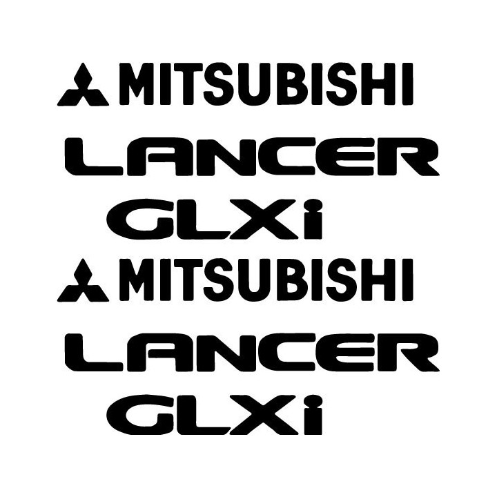 Buy Mitsubishi Lancer Glxi Vinyl Decal Sticker Online