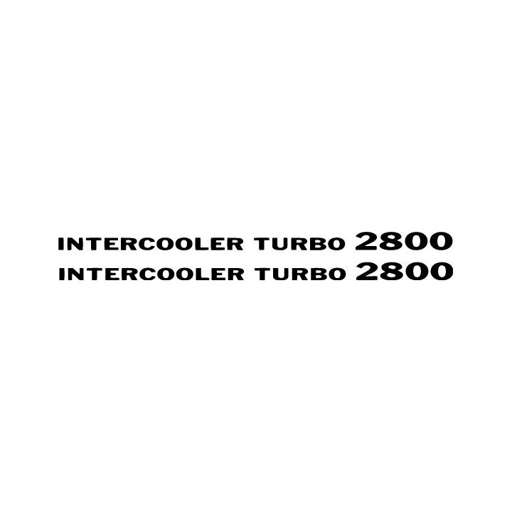 Buy Pajero Intercooler Turbo 2800 Vinyl Decal Sticker Online