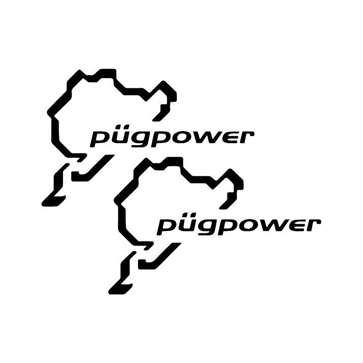 Buy Pugpower Nurburgring Decal Sticker Online