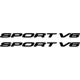 Buy Sport V6 Graphic Vinyl Decal Sticker Online