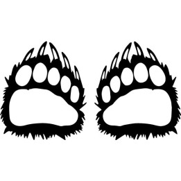 Buy Bear Paws Wildlfie Decal Sticker Vinyl Decal Sticker Online