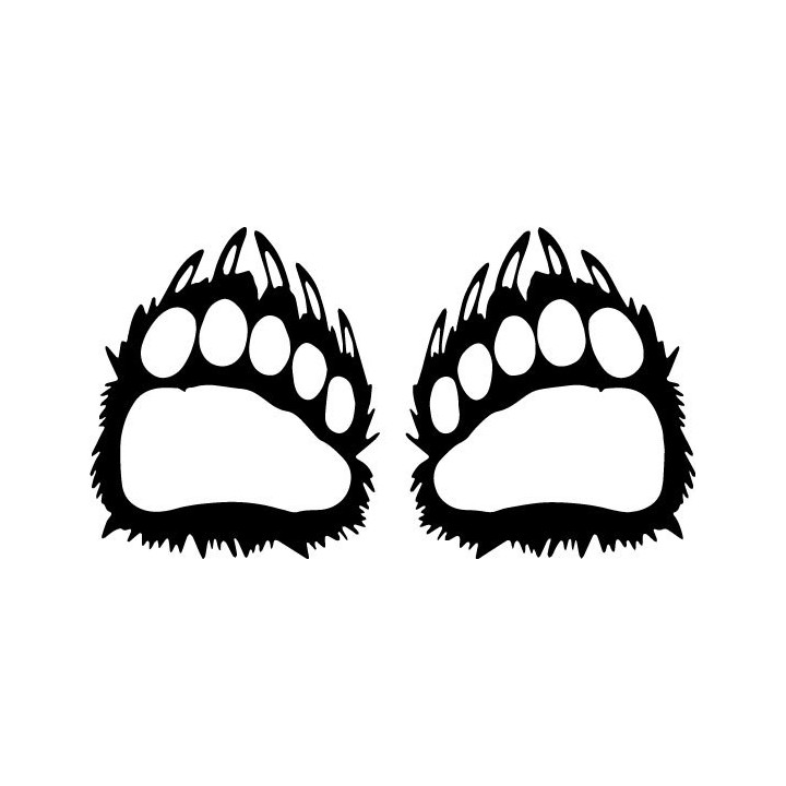 Buy Bear Paws Wildlfie Decal Sticker Vinyl Decal Sticker Online