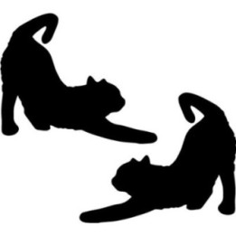 Buy Cat Stretching Decal Sticker Online