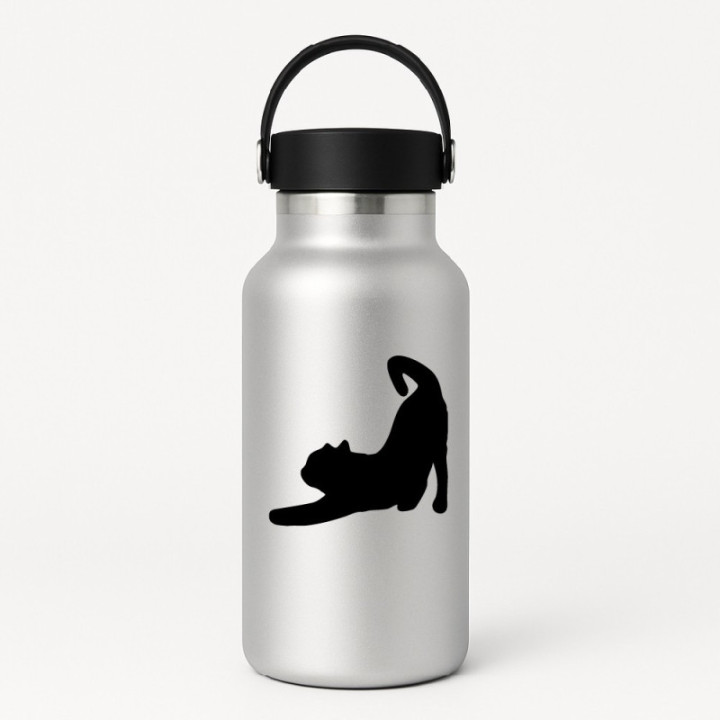 Buy Cat Stretching Decal Sticker Online