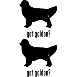 Buy Got Golden Retriever Dog Decal Sticker 2 Vinyl Decal Sticker Online