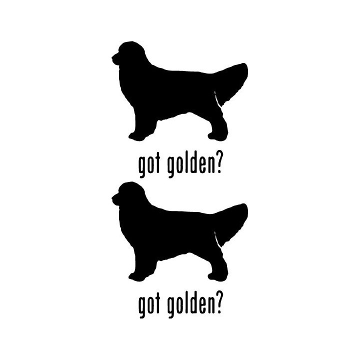 Buy Got Golden Retriever Dog Decal Sticker 2 Vinyl Decal Sticker Online