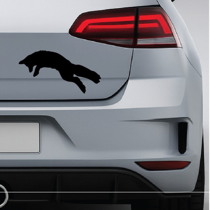 Buy Jumping Fox Decal Sticker Online