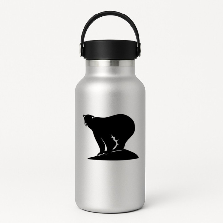 Buy Polar Bear On Ice Decal Sticker Online