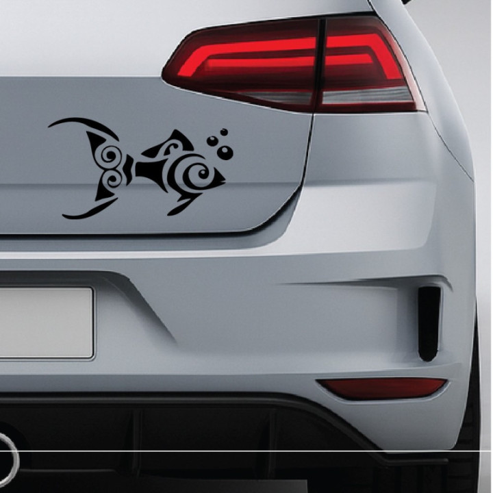 Tribal Fish Stickers – Aquatic Animal Decals (2-Pack)
