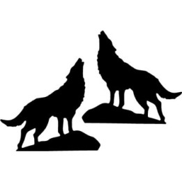 Buy Wolf Howling Vinyl Decal Online