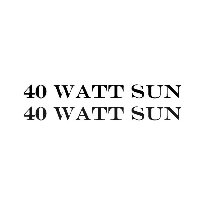 40 Watt Sun Stickers – Doom Metal Decals (2-Pack)