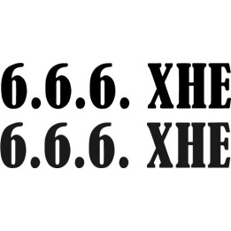 6.6.6. XHE Stickers – Extreme Metal Decals (2-Pack)