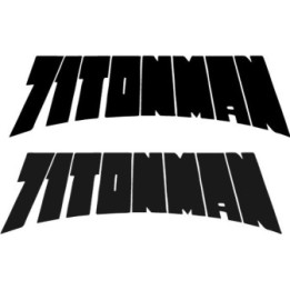 71Tonman Stickers – Sludge Metal Band Decals (2-Pack)