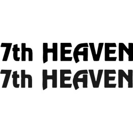 7th Heaven Stickers – Classic Rock Band Decals (2-Pack)