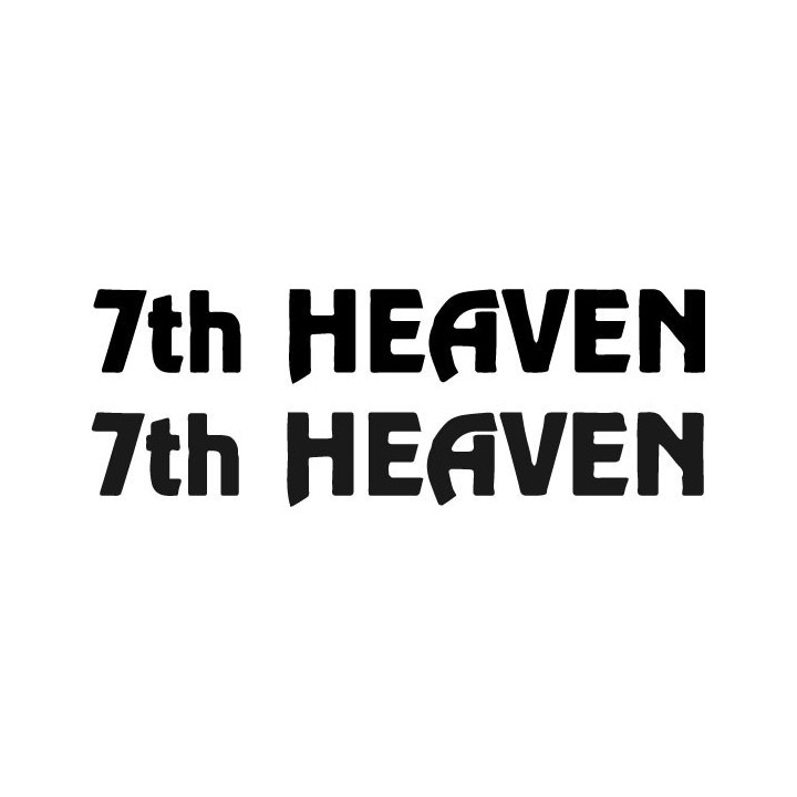 7th Heaven Stickers – Classic Rock Band Decals (2-Pack)