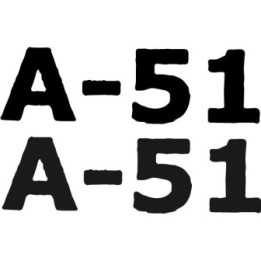 A-51 Stickers – Area 51 Alien Sci-Fi Decals (2-Pack)
