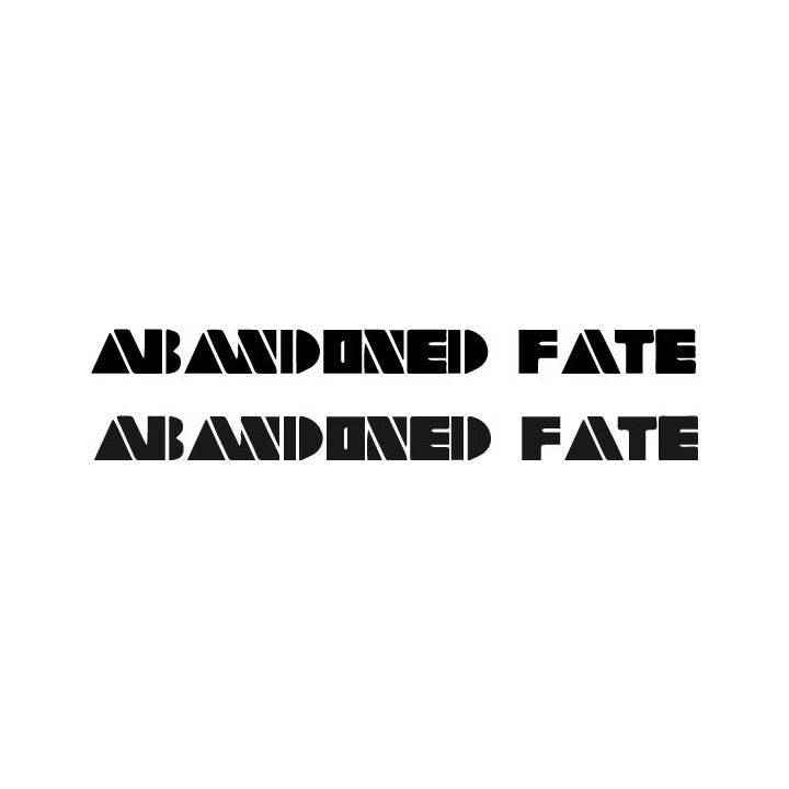 Abandoned Fate Stickers – Heavy Metal Band Decals (2-Pack)