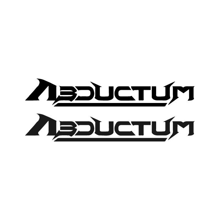 Abductum Stickers – Thrash Metal Band Decals (2-Pack)