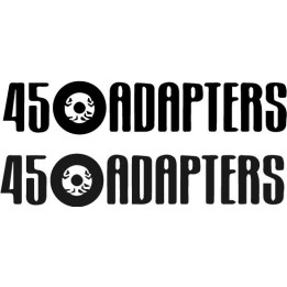 45 Adapters Stickers – Ska Punk Band Decals (2-Pack)
