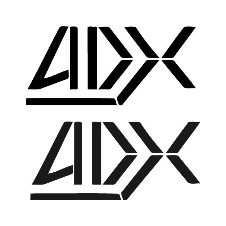 ADX Stickers – Metal Band Logo Decals (2-Pack)