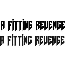 A Fitting Revenge Stickers – Metalcore Band Decals (2-Pack)