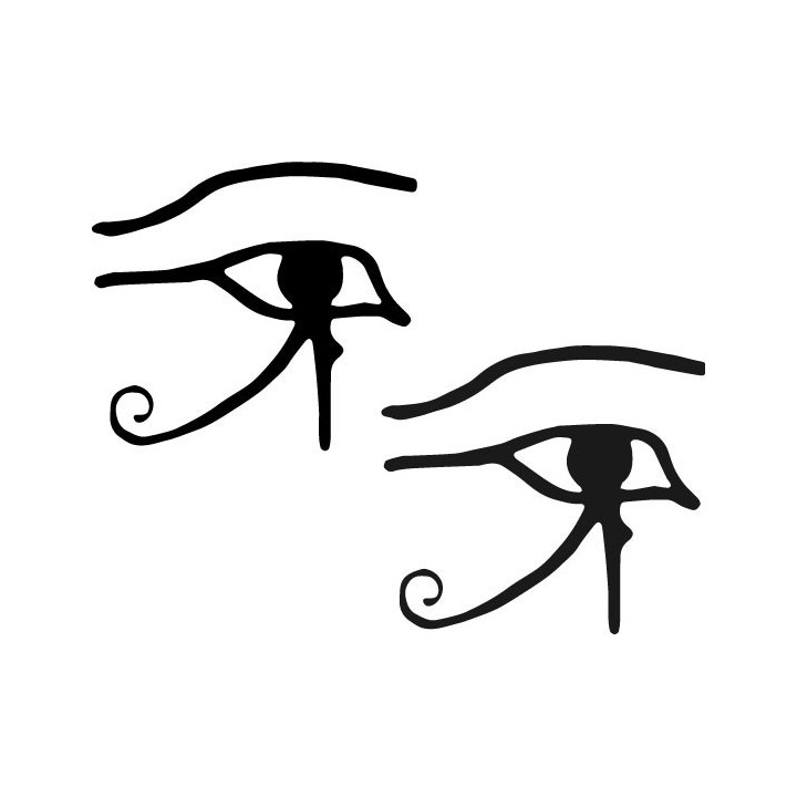 Eye of Horus Stickers – Egyptian Symbol Decals (2-Pack)