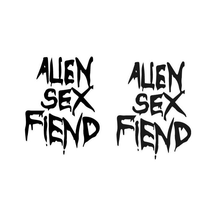 Alien Sex Fiend Stickers – Gothic Rock Decals (2-Pack)
