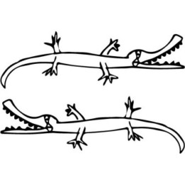 Alligator Stickers – Reptile Wildlife Decals (2-Pack)