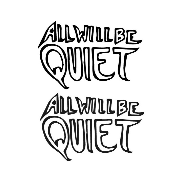 All Will Be Quiet Stickers – Post-Rock Decals (2-Pack)
