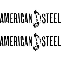 American Steel Stickers – Punk Rock Band Decals (2-Pack)