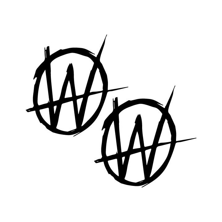 American Wolves Stickers – Rock Band Decals (2-Pack)