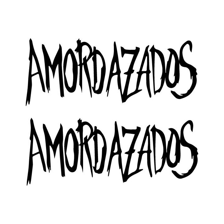 Amordazados Stickers – Punk Rock Band Decals (2-Pack)