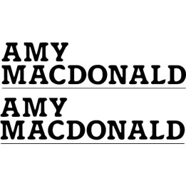 Amy Macdonald Stickers – Folk Rock Music Decals (2-Pack)
