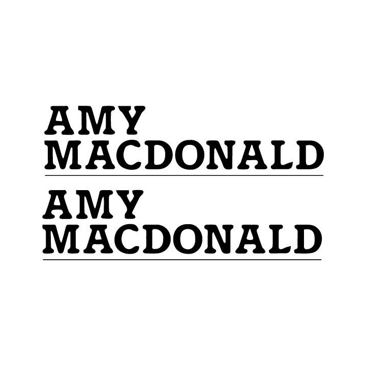 Amy Macdonald Stickers – Folk Rock Music Decals (2-Pack)