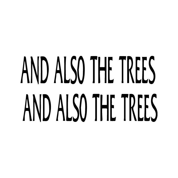 And Also The Trees Stickers – Gothic Rock Decals (2-Pack)