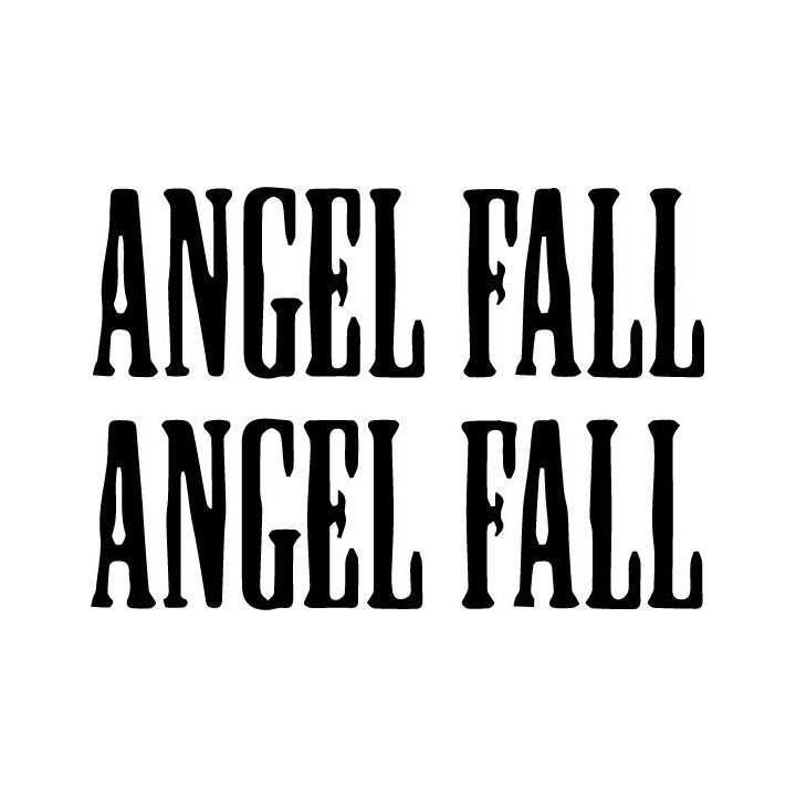 Angel Fall Stickers – Gothic Rock Band Decals (2-Pack)