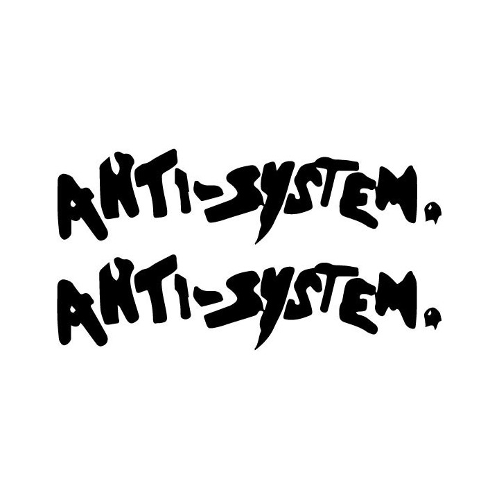 Anti System Stickers – Anarcho-Punk Decals (2-Pack)