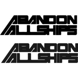Abandon All Ships Stickers – Band Logo Decals (2-Pack)