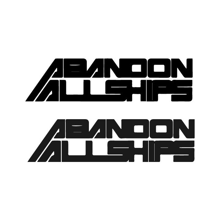 Abandon All Ships Stickers – Band Logo Decals (2-Pack)