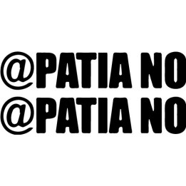 @Patia No Stickers – Anarcho-Punk Decals (2-Pack)
