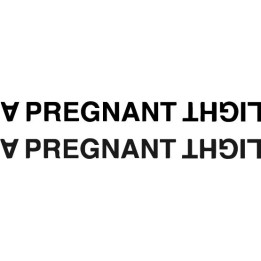 A Pregnant Light Stickers – Black Metal Decals (2-Pack)