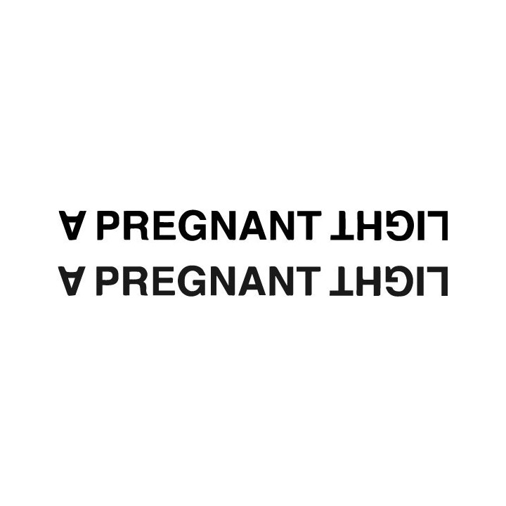 A Pregnant Light Stickers – Black Metal Decals (2-Pack)